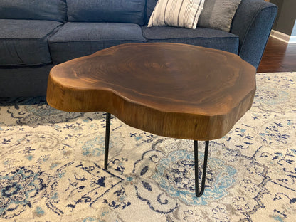 Black Walnut Round Coffee Table