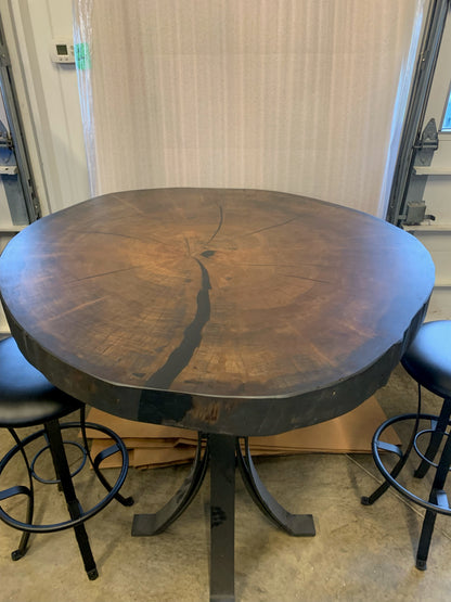Live Edge Pub Height Table