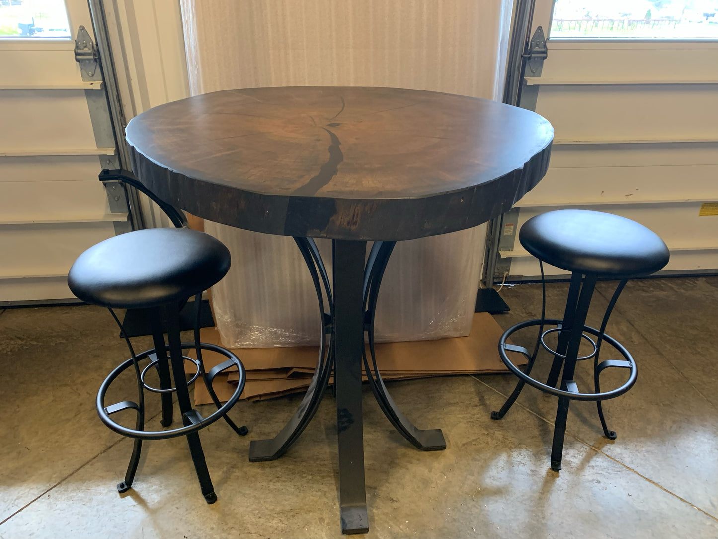 Live Edge Pub Height Table