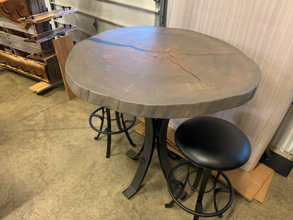 Live Edge Counter Height Table