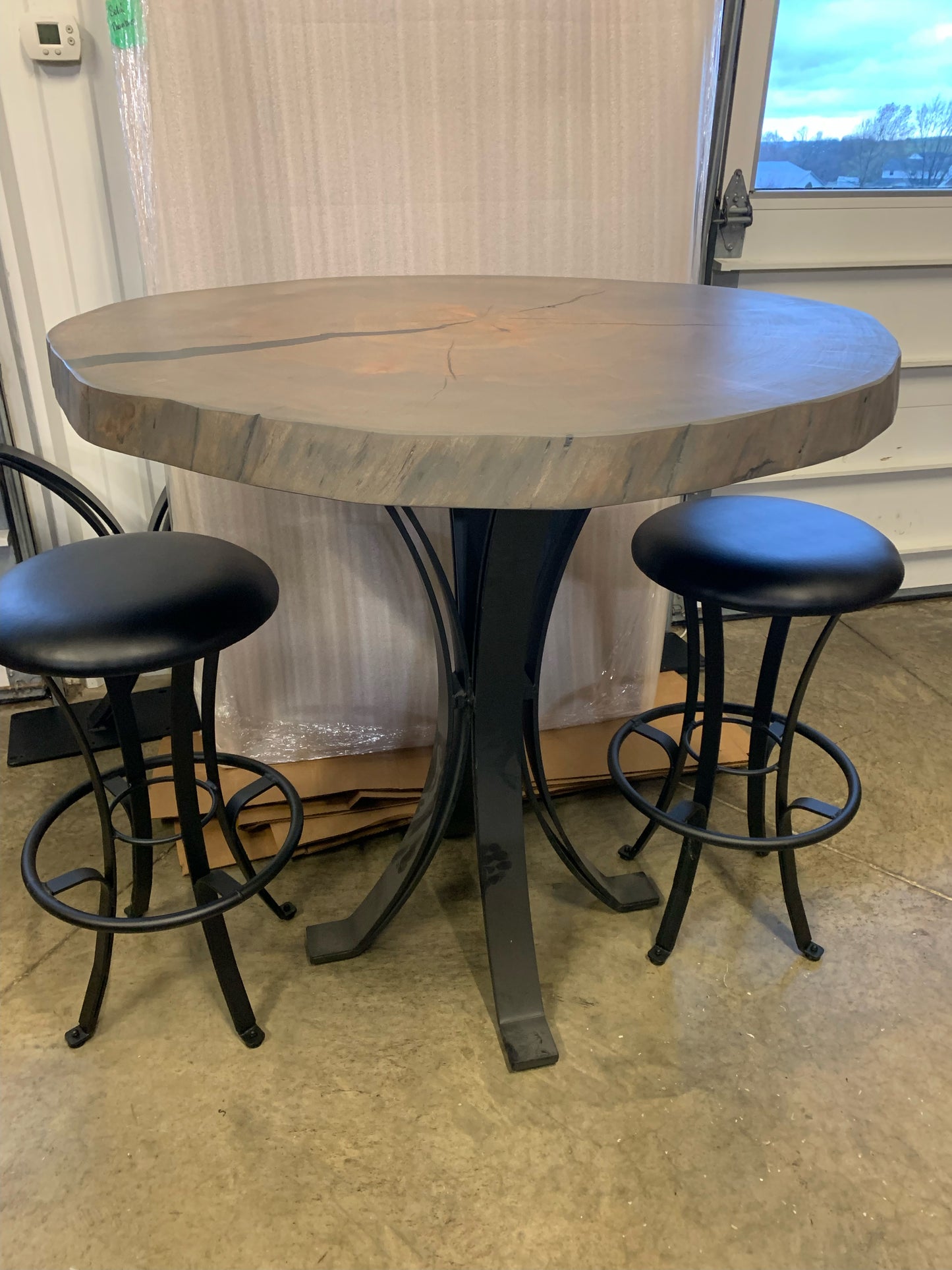 Live Edge Pub Height Table